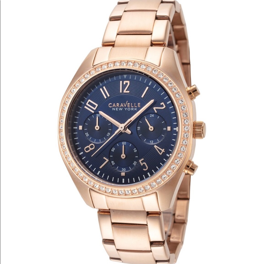 Caravelle by Bulova Rose Gold Stainless Steel Watch